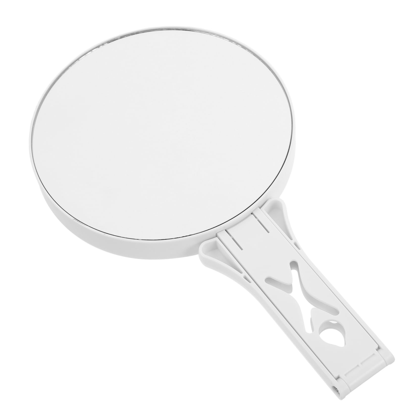 Miroir de maquillage vintage pliable et portable avec grossissement pour femme