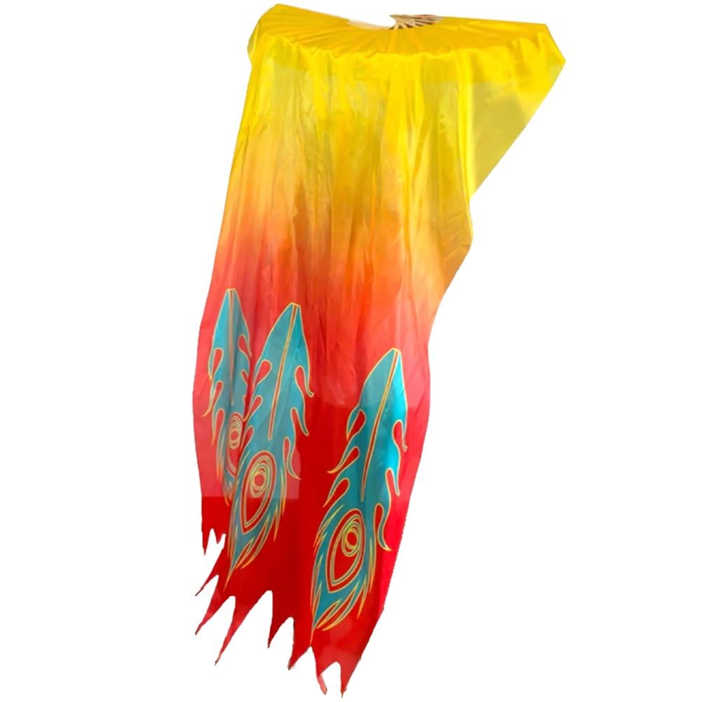 Voile éventail de feu en bambou pour danse du ventre et spectacle