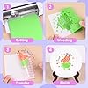AMAZINGHOME Glossy Matte Gold Permanent Vinyl Roll with PET Backing - 30.5 x 170 cm Self Adhesive Vinyl for Silhouette Easy Weed & Bubble Free #4