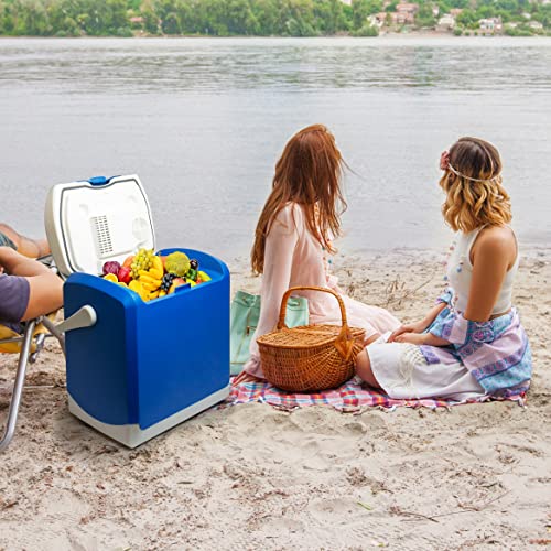 Wagan El6224 12V Personal Thermoelectric Cooler/Warmer, 24 Liter Capacity, Portable Electric Car Cooler Warmer With 12/24V Dc, 12V Small Fridge For Car, Rv, And Camping Use, Ul Listed #TOP6