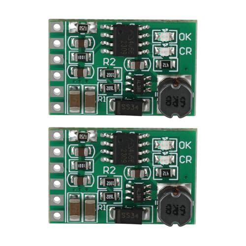 EMSea 2X Placa de Carga Y Descarga de 5 V Módulo de Refuerzo Convertidor CC-CC para Sistema de Energía Solar de Litio para Baterías de Litio 18650