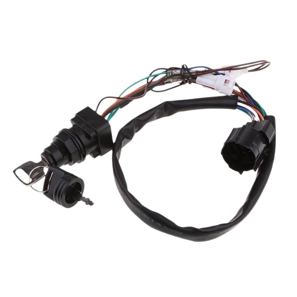 Boat Ignition Key Switch Assy Compatible with Marine Vessel Models Outboard Engine Models Boat Models for Part Number 37110-93J02 37110-93J01