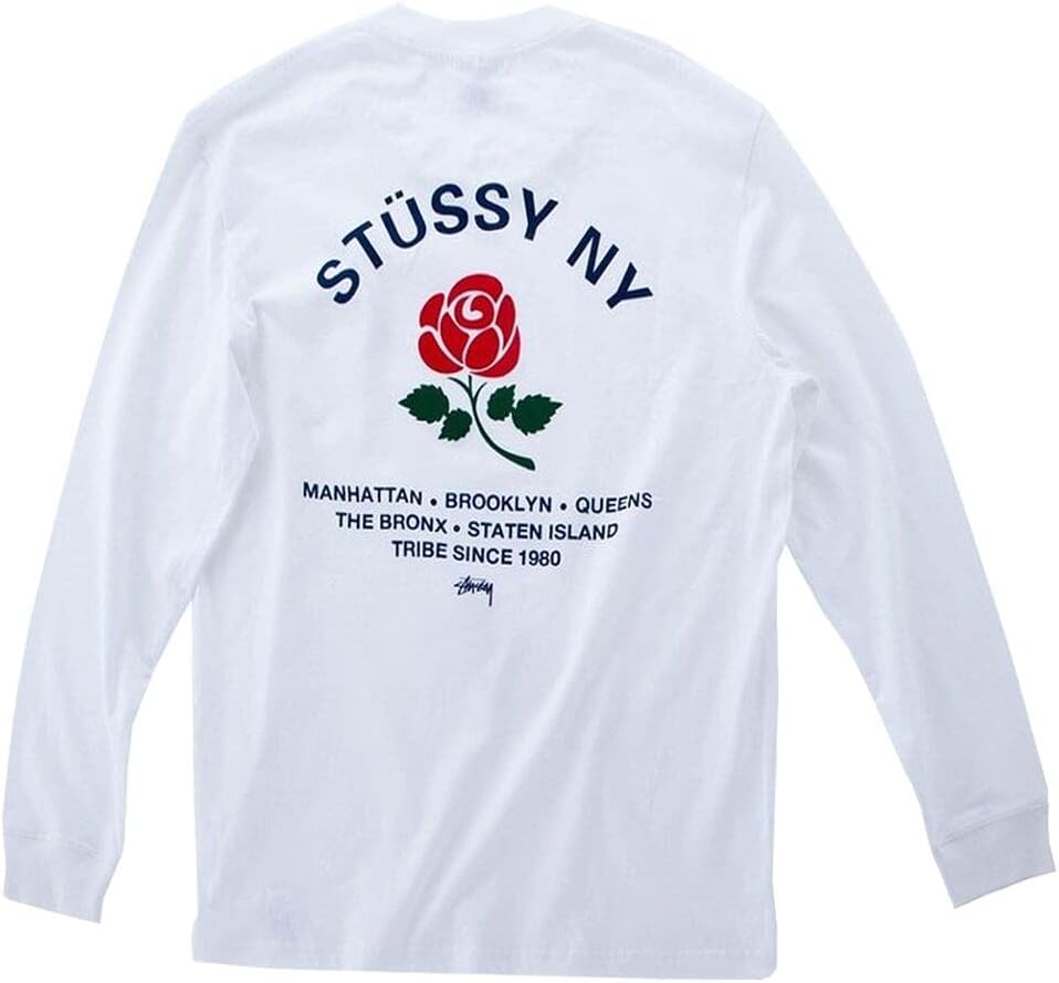 ❗️期間限定SALE❗️ステューシー ブルックリン ローズ ロング Tシャツ　黒S ❗️期間限定SALE❗️ステューシー ブルックリン ローズ ロング