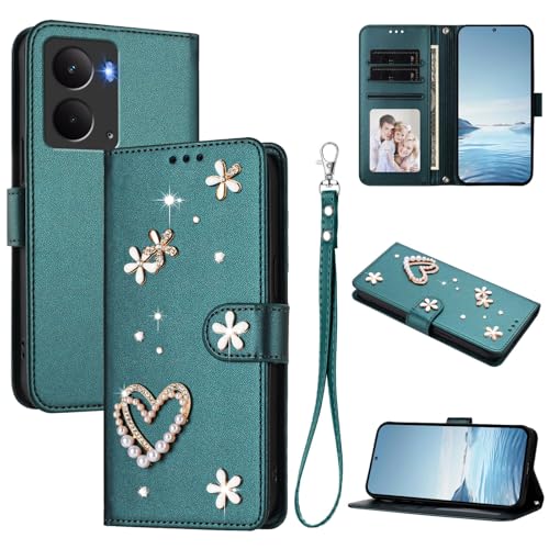 �X�}�z�P�[�X �Ή��@�� for Realme 14 5G / 14T / P3 5G / Neo7x �������[�h�y�J�[�h�z���_�[�t�����z �t���b�v�J�o�[ �}�O�l�b�g�o�b�N�� �L�b�N�X�^���h�z Green