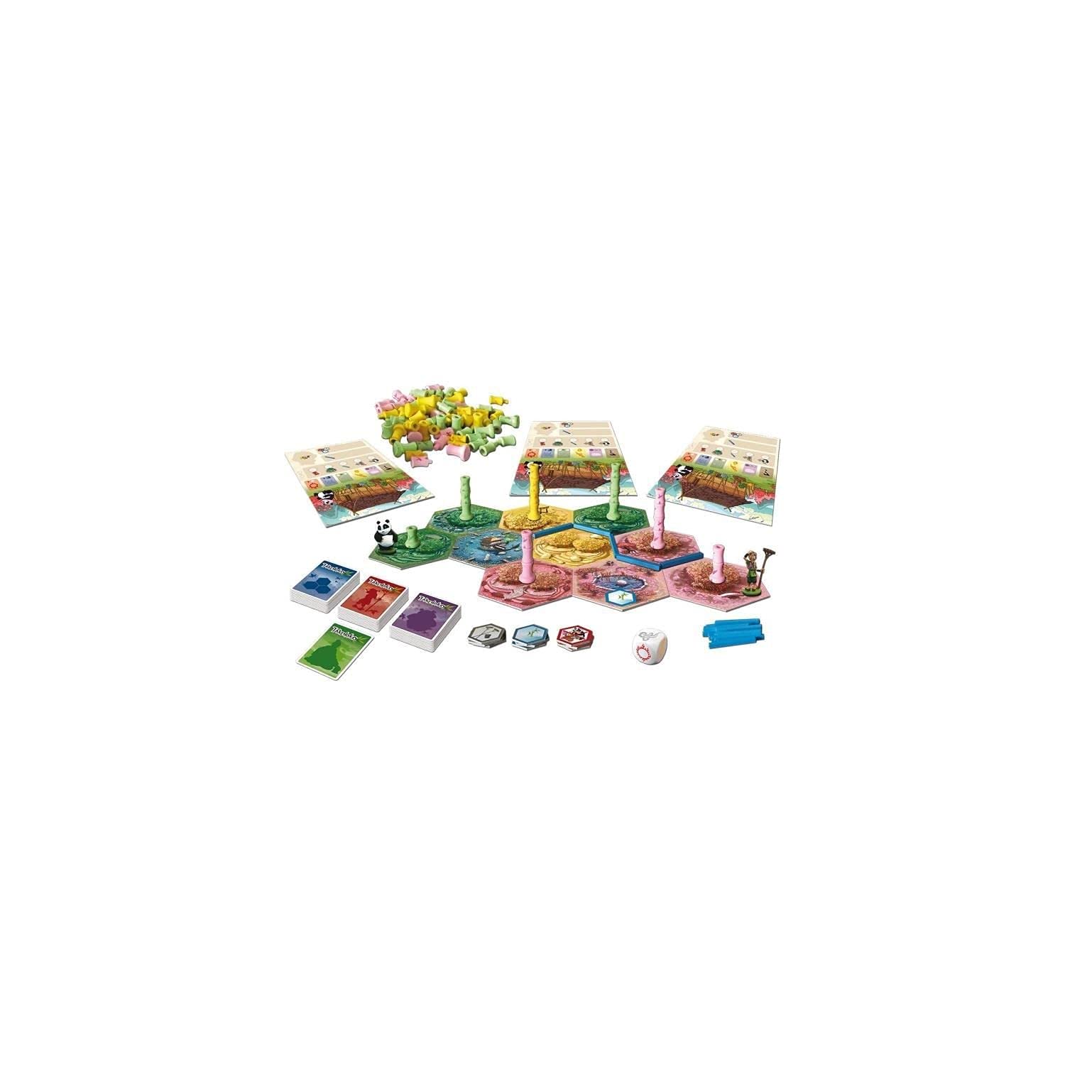 Asmodee - Takenoko - Ancienne Edition - Jeu de Stratégie - Jeu de Société avec Plateaux et Cartes - Jeu Familial - 2 à 4 Joueurs - pour Enfants à Partir de 8 Ans - 45 Min