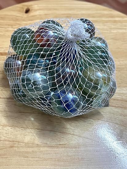 Awadh- 20 Pcs Big Size Glass Marble Stone Village Kancha Pebbles Decorative Stones for Home Decor Glass Marbles Decorative Stones for Glass Marbles Goli, Plying Kancha Goli (25 mm) |-picture-28