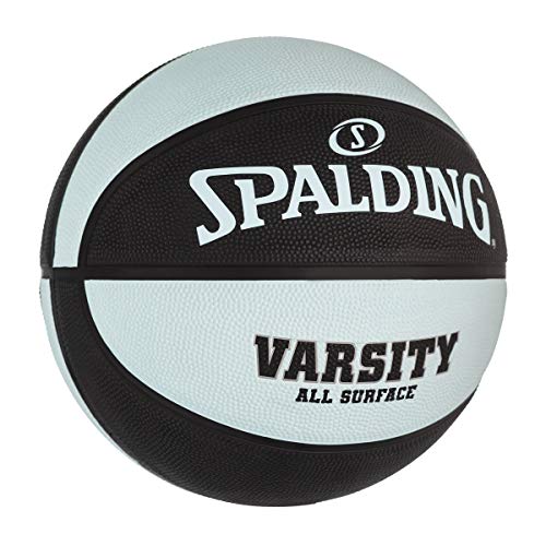 Spalding Varsity Black/Light Blue Outdoor Basketball 29.5" #TOP1