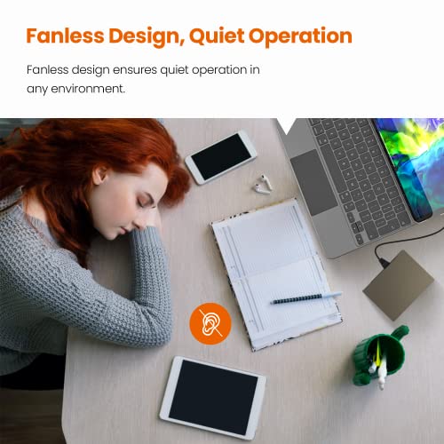 Image of Tenda TEF1105P, 5 Port Fast Ethernet PoE Switch with 4 PoE+ Ports @58W, Unmanaged PoE Powered Switch, Plug & Play, Desktop & Wall-Mount, Fanless & Sturdy Metal, Limited Lifetime Protection