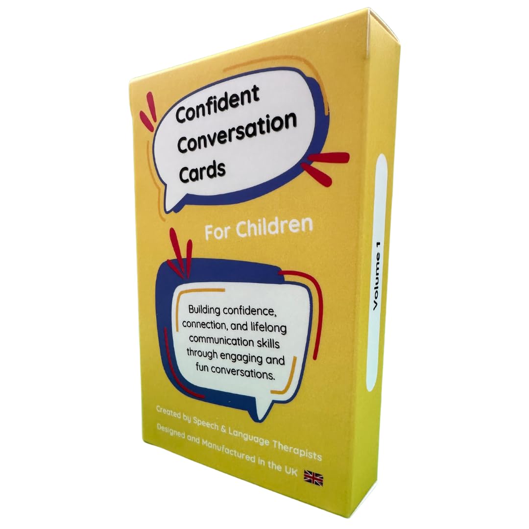 Confident Conversation Cards for Children: Vol 1. Card Game for Kids Communication Skills UK Made Conversation Cards for Kids Fun Family Game that Develops Communication Skills