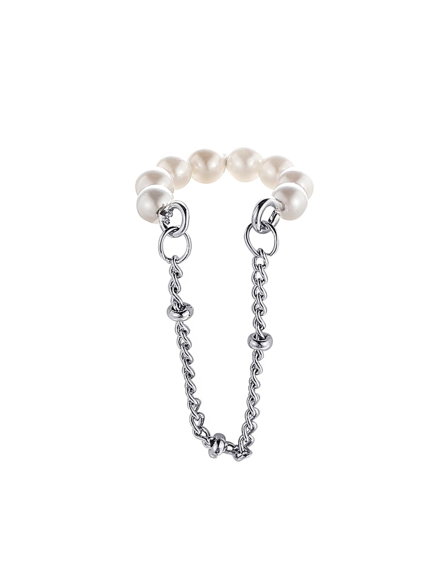 Kairangi Earrings for Women and Girls Fashion Silver Ear Cuff | Adjustable Ear Cuff | Pearl Cartilage Ear Clips | Birthday Gift for Girls and Women Anniversary Gift for Wife (B0CT8SS29X) Amazon Price History, Amazon Price Tracker