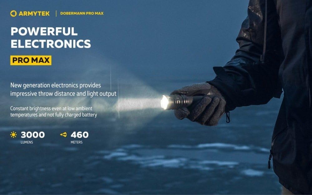 Amazon.co.jp: ARMYTEK Dobermann PRO MAX 3000ルーメン強力な