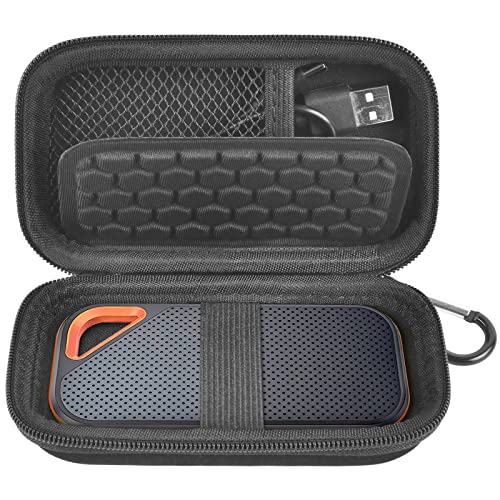 Hard Case Compatible With Sandisk Extreme Pro/For Sandisk 500Gb 1Tb 2Tb 4Tb Portable External Ssd. Carrying Travel Holder For Crucial X8 External For Solid State Drive (Box Only)-Black #TOP6
