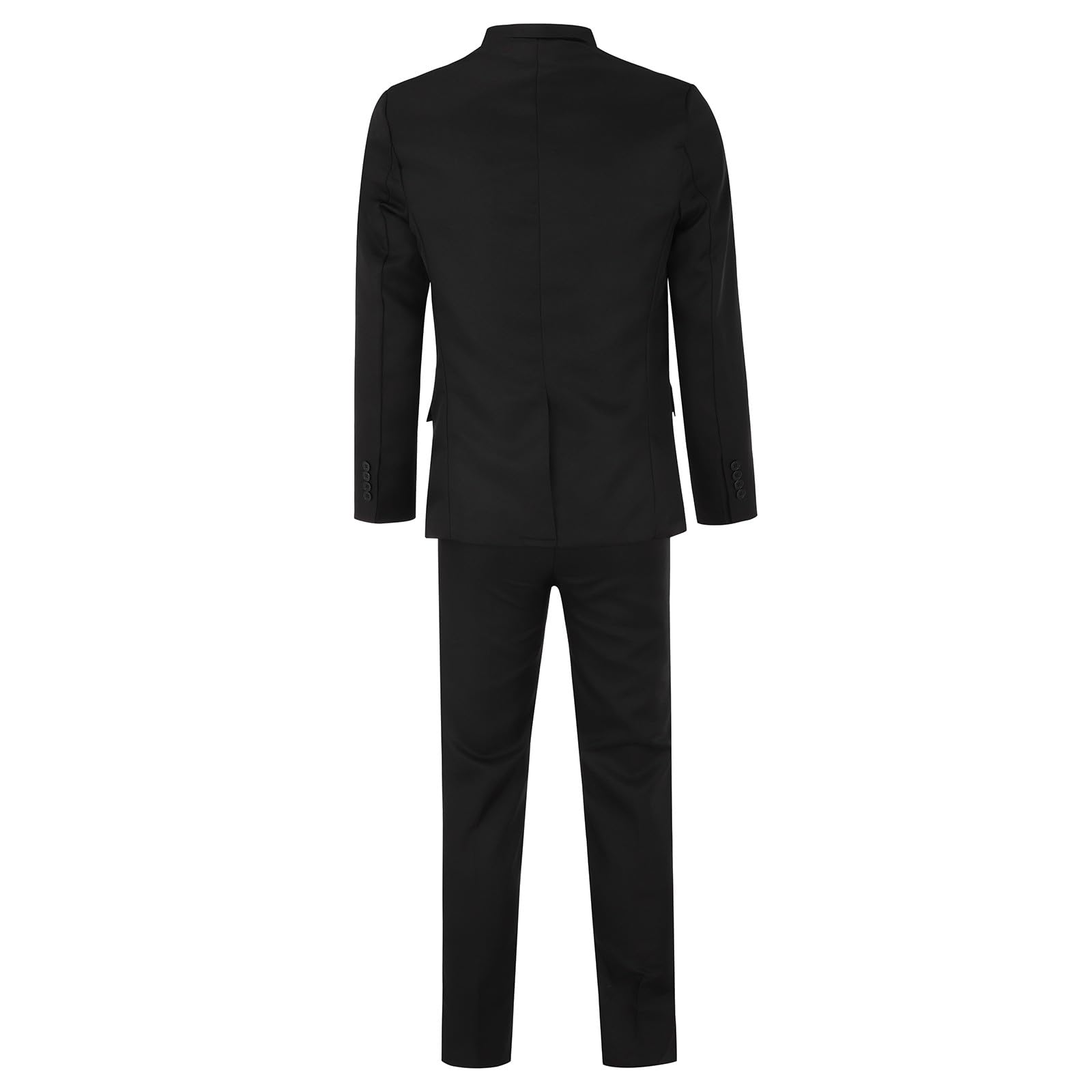 Generisch Tuta da uomo, sottile, 3 pezzi, per matrimonio, business, festa, giacca, gilet e giacca per pantaloni con orecchie da uomo