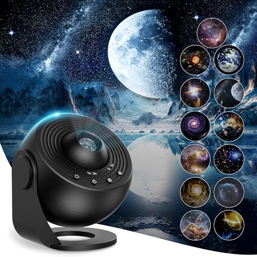 Galaxy Projector Night Light, 13-in-1 Star Projector for Bedroom, Black
