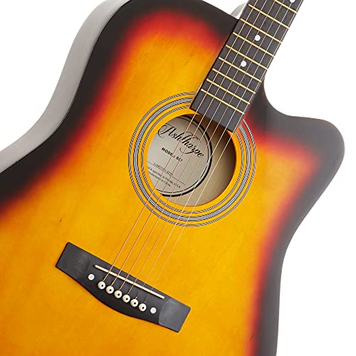 Ashthorpe B27_SUN_B 41-Inch Beginner Cutaway Acoustic Guitar Package (Sunburst), Full Size Basic Starter Kit W/Gig Bag thumb #1