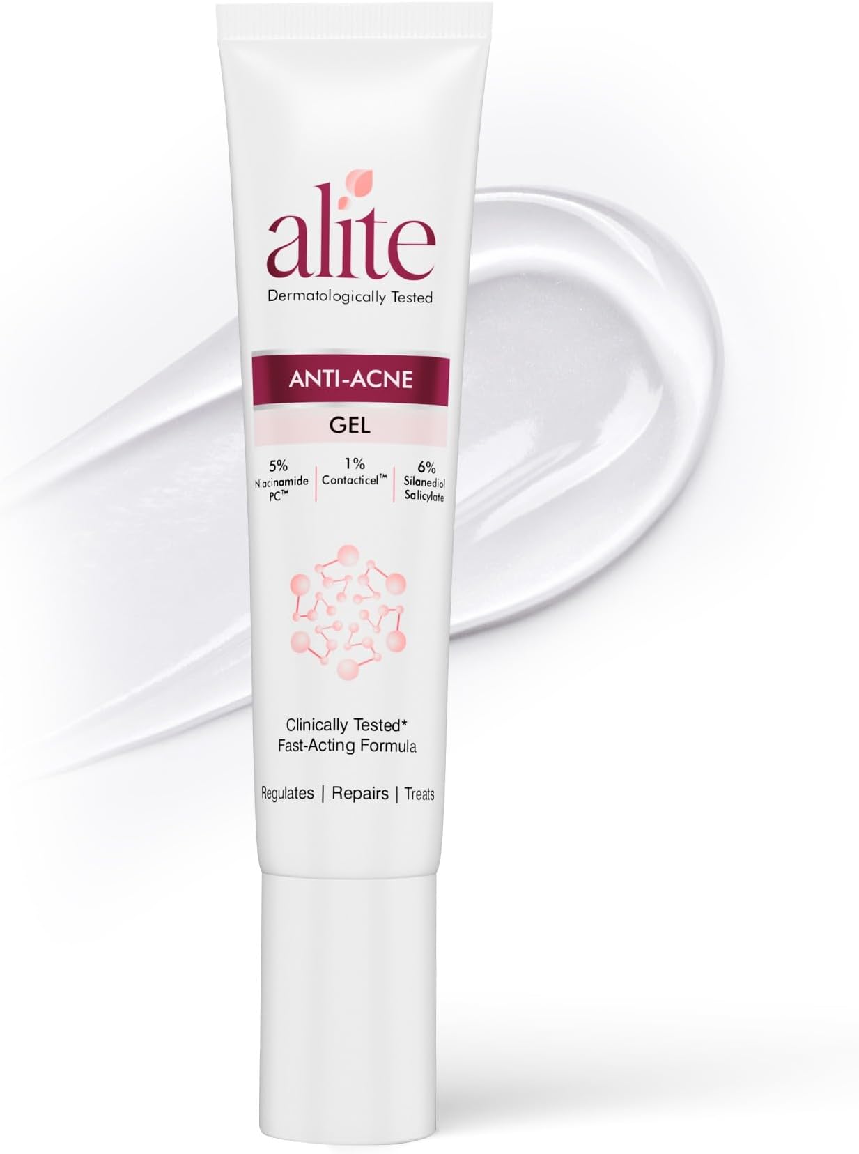 Alite Anti-Acne Gel for Pimple Treatment | Acne Spot Corrector with 5% Niacinamide PC + 6% Silanediol Salicylate | Reduces Active Pimples, Inflammation & Scars | Dermatologically Tested | 15g