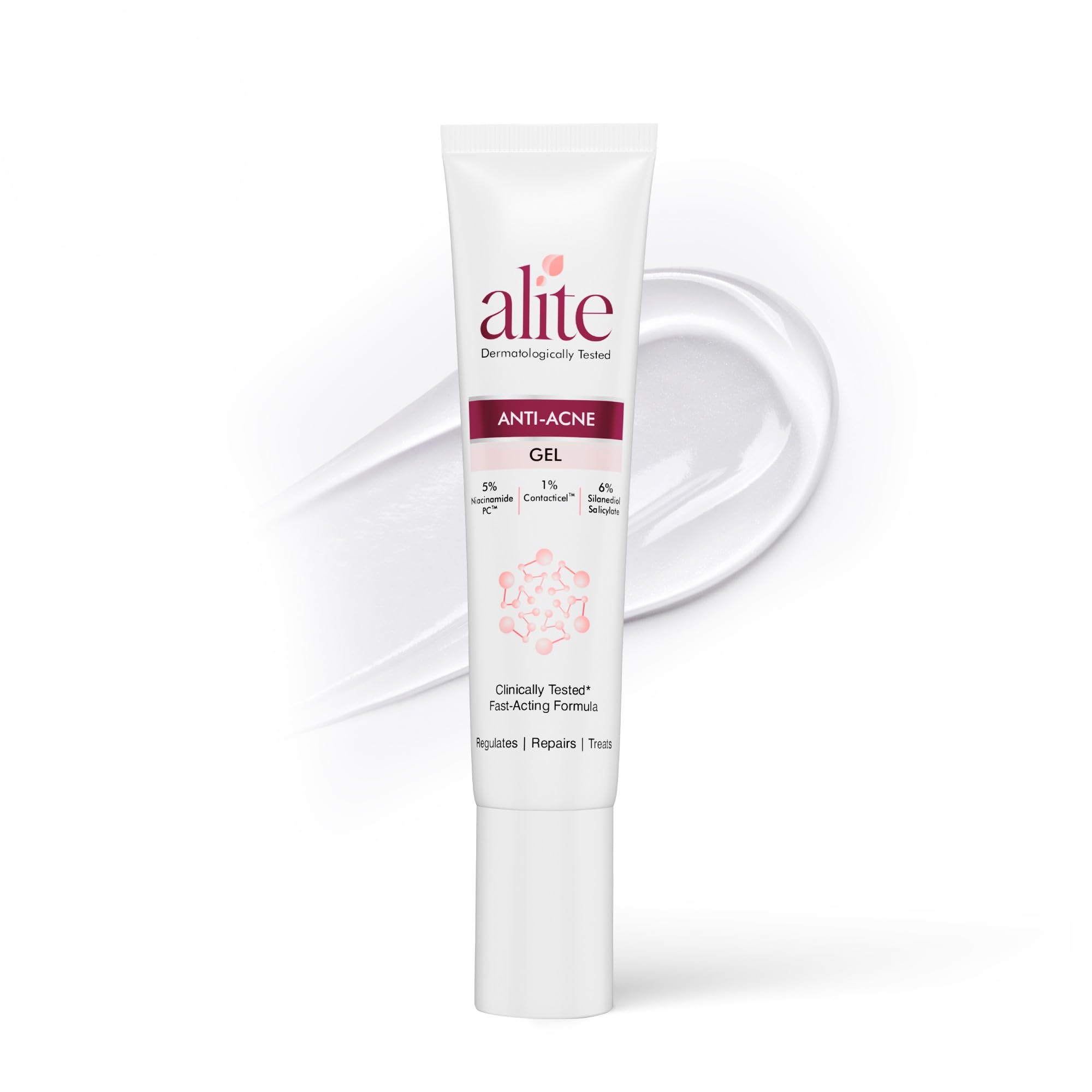 Alite Anti-Acne Gel for Pimple Treatment | Acne Spot Corrector with 5% Niacinamide PC + 6% Silanediol Salicylate | Reduces Active Pimples, Inflammation & Scars | Dermatologically Tested | 15g-image-35