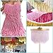 Yhsheen Pink Glittery Fringes, 5 Yards X 4 Inch Fringe Trim with B7000 Glue, Tassels Trim for Crafts Sewing Fringe Trim by The Yard for Clothing Curtain