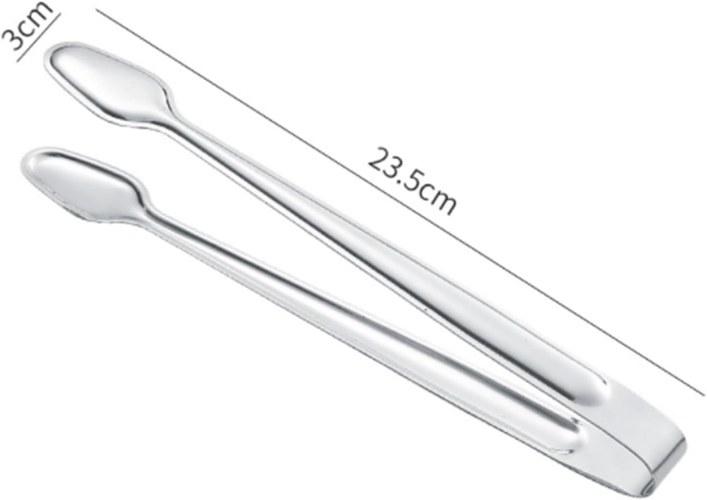 Grill Tongs BBQ Tongs Stainless Steel Multi-Function Grill Clip Frying Pan Camping Accessories Grill Tongs for BBQ(23cm)