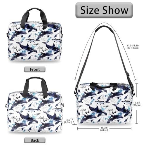 Bolsa para laptop con diseño oceanico delfin 13-16 in miniatura 6