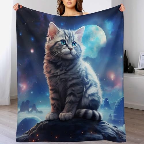 Couverture chat mignon et chaude pour vos soirées sur le canapé - 2