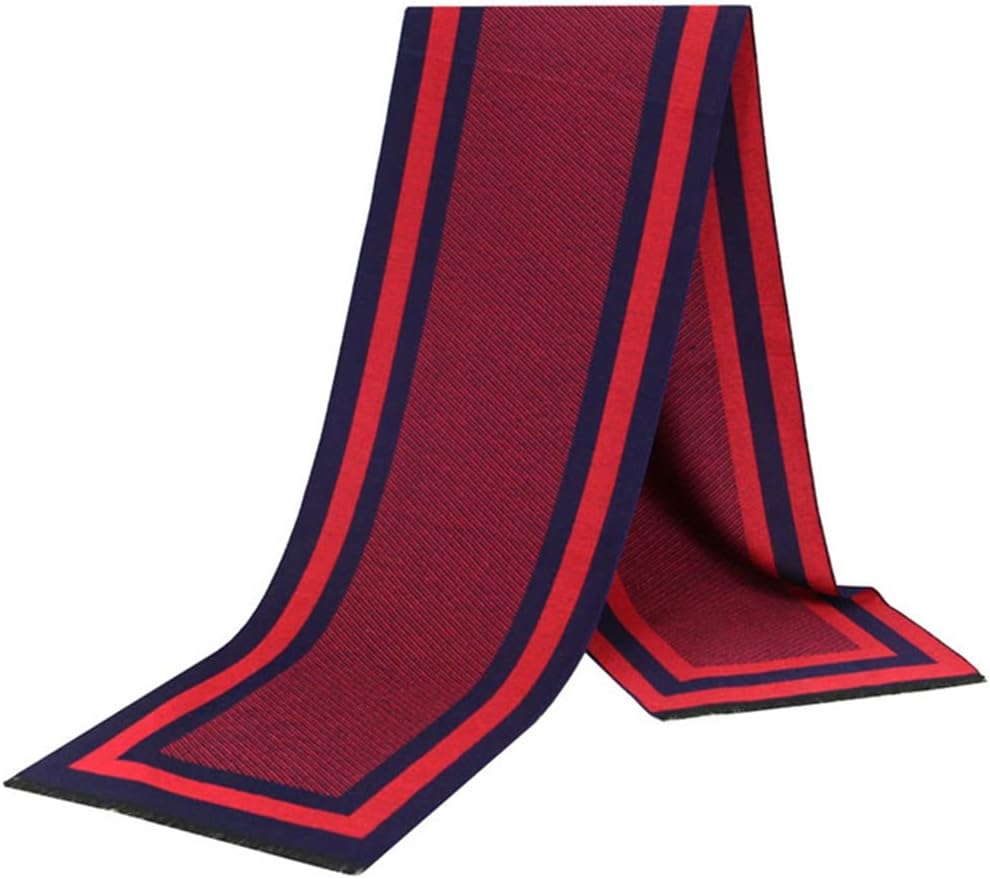HBJWOV Winter Scarf Men Patchwork Cashmere Long Scarves Man Fashion Accessories