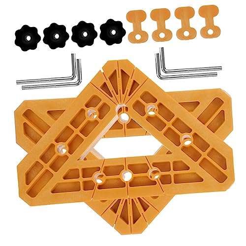 Unomor Woodworking Tools Right Angle Clamp Set 90° 45° Angles Panel Clamps for Cabinet Construction Easy to Use