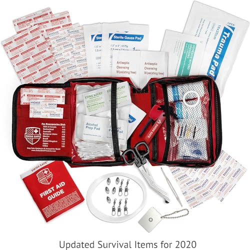 Swiss Safe FBA_FA0200 2-In-1 First Aid Kit For Car, Travel & Home, Businesses - Bonus Mini Kit For Medical Emergency Aid, Survival thumb #3