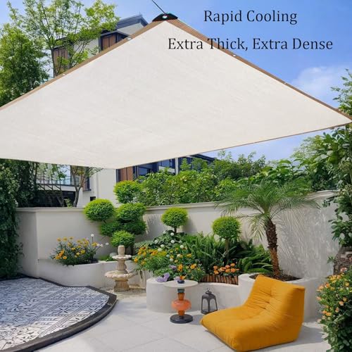 Toile d'ombrage pour pergola protégeant les plantes de la chaleur