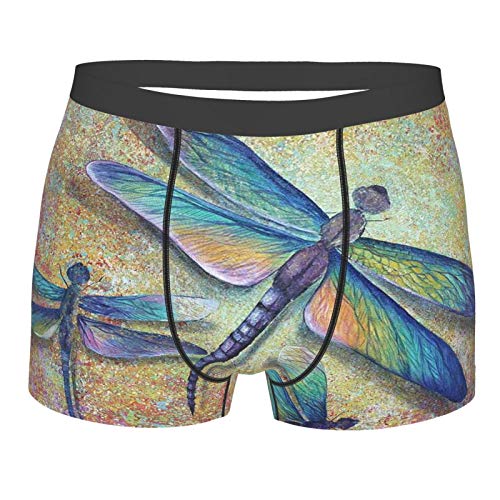 Preisvergleich Produktbild Herren Boxershorts, Bauausrüstung, Truck, Crane, superatmungsaktiv, weich, elastisch Gr. L, Colorful Painting Dragonfly