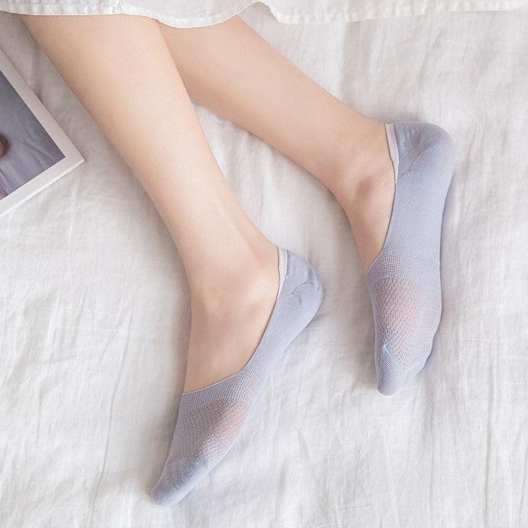 7 Pairs Womens Socks Non Slip Breathable Lightweight Casual No Show Socks4