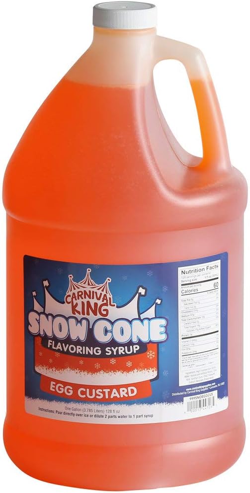 Egg Custard Snow Cone Flavoring Syrup