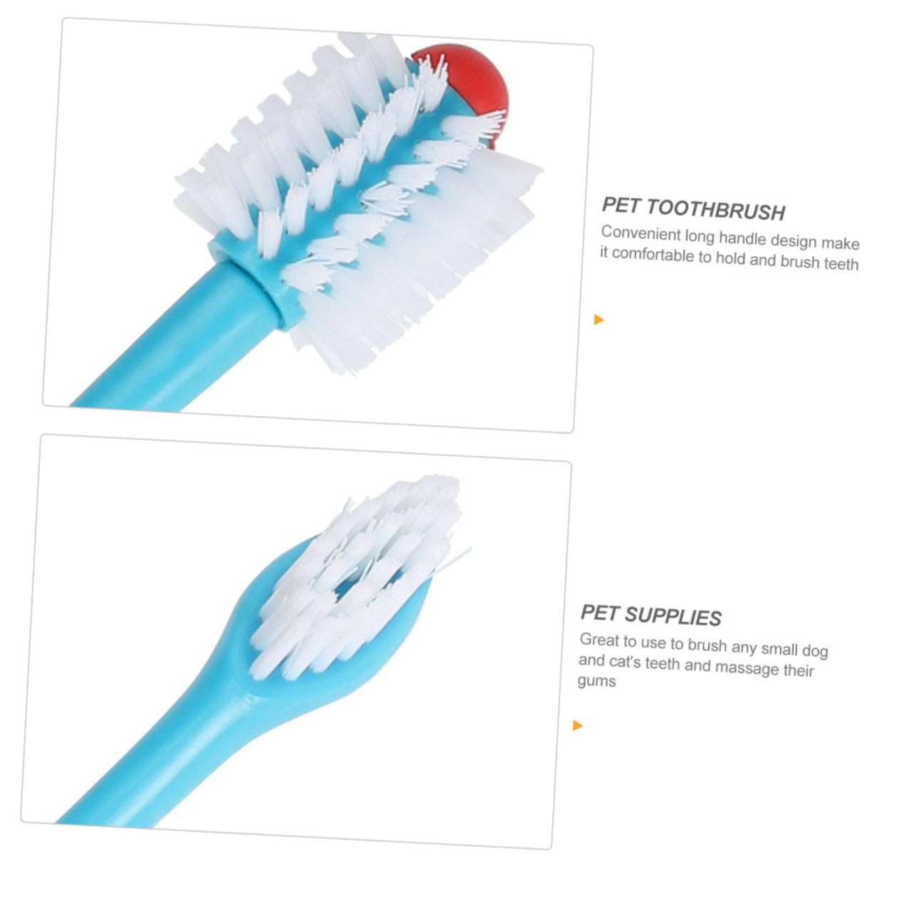 BESPORTBLE 12pièces Brosse à Dents Pour Chiens à Double Tête Brosse à Dents Souple Pour Chiots Et Outil De Soins Dentaires Pour Animaux De Compagnie