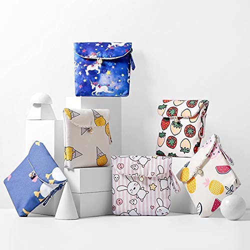 Prostuff.in Sanitary Napkin Pouch || Coin Purse Coin Pouch || Cotton pad Holder for Women;Random Design;1 Pcs 4