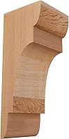 Vista 115 de Ekena Millwork COR04X12X12NEB00RWR 4 pulgadas de ancho x 12 pulgadas de profundidad x 12 pulgadas de alto New Brighton Rough Sawn Corbel, cedro rojo