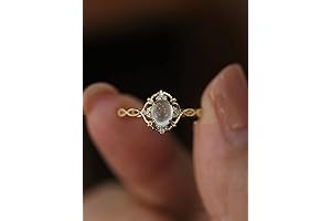 Retro Gold Real Moonstone Ring