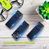 Loolinn | Drone with Camera for Kids 8+ Xmas Gift - Safe for Kids, Easy to Fly, Three Batteries, 21 mins Flight Time - RC Mini Drone with Camera, Photos and Videos, C0 (Santa Gift for Boys and Girls) - Image 7