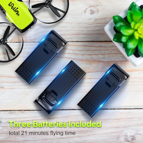 Loolinn | Drones for Kids Gift with Camera - Mini Drone with Adjustable Camera, Photos and Videos, Safe for Kids, Easy to Fly, 21 Minutes Flight Time, Include Three Batteries (Gift for Kids) by Loolinn - Image 7