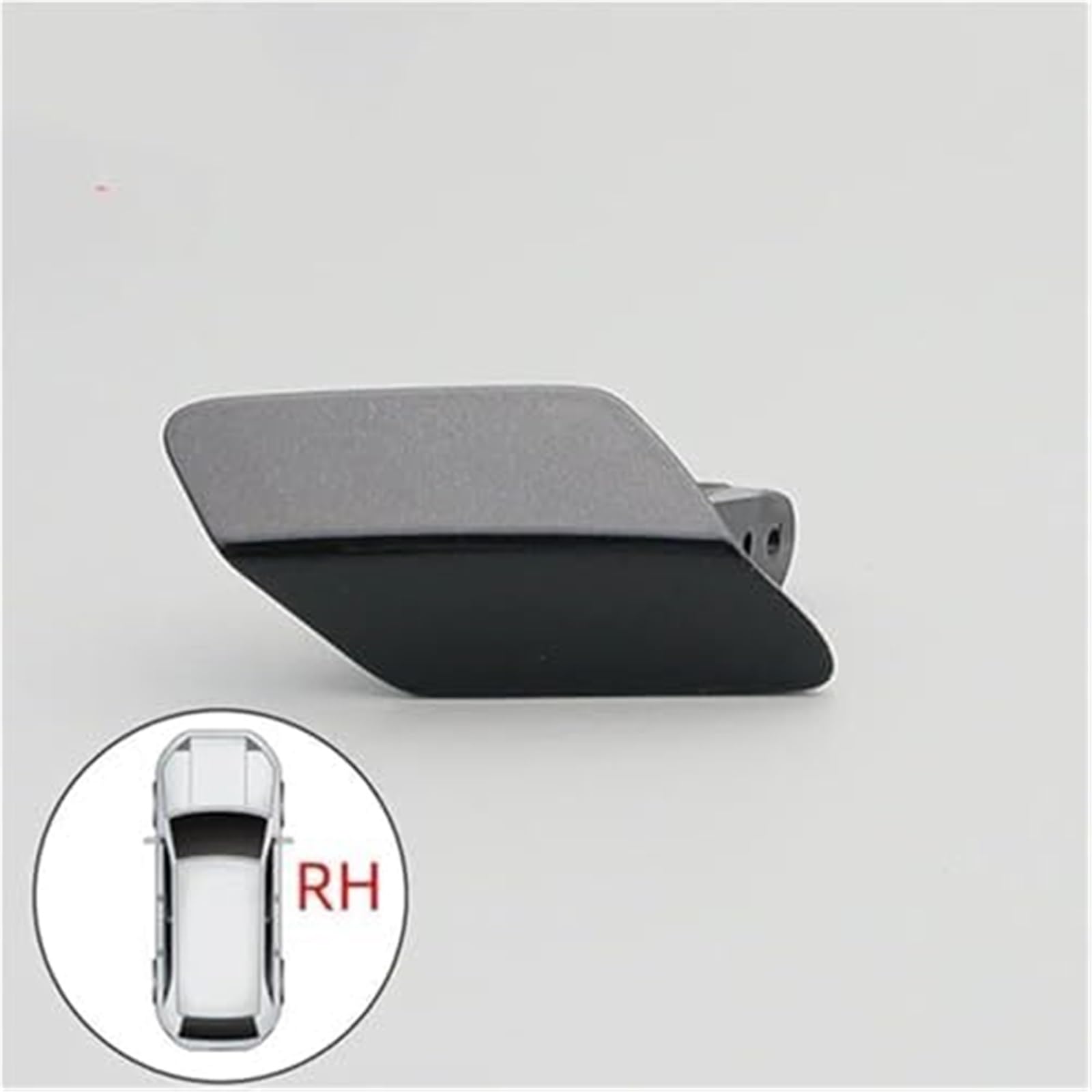 Tappo spray per fari per auto Coperchio ugello pulitore fari paraurti anteriore, per Bmw 320 323 325 328 F30 F31 M Sport 2013-2018 Rondella spruzzatore verniciato(BLACK White Rh)