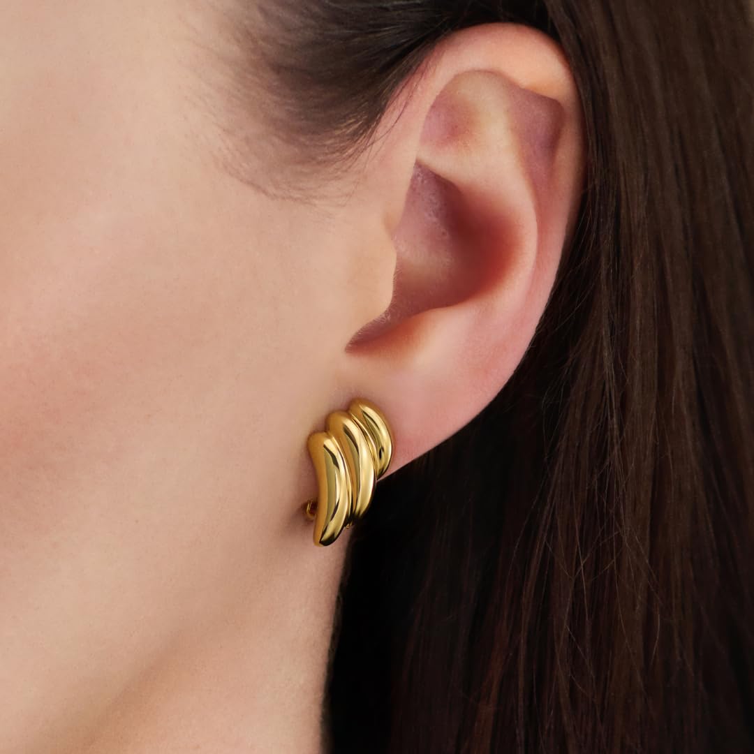 Traveller Ohrclip - Damen - 22kt Vergoldet - 17x10 mm - 157769