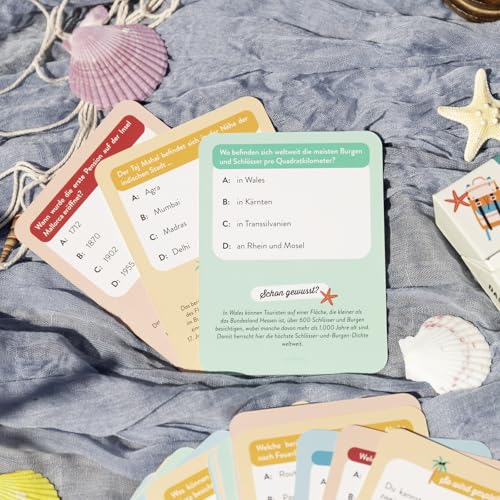 Das verrückte Reise-Quiz: Unnützes Wissen für Weltenbummler ¿ 50 Karten | Tolles Reise-Geschenk für Weltenbummler