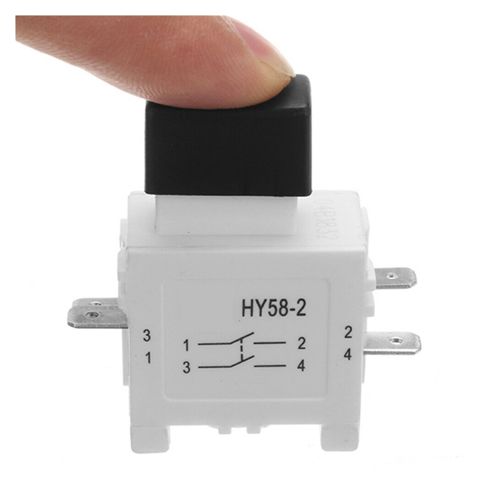Interruptor de gatillo pulsador for Herramienta eléctrica HY58-2 con Freno, 16/19 A, 250/127 V, 4 Pines, Paquete de 2