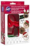 Wilton 2304-3400 10-Piece Christmas Make-a-Face Cookie Cutter Set