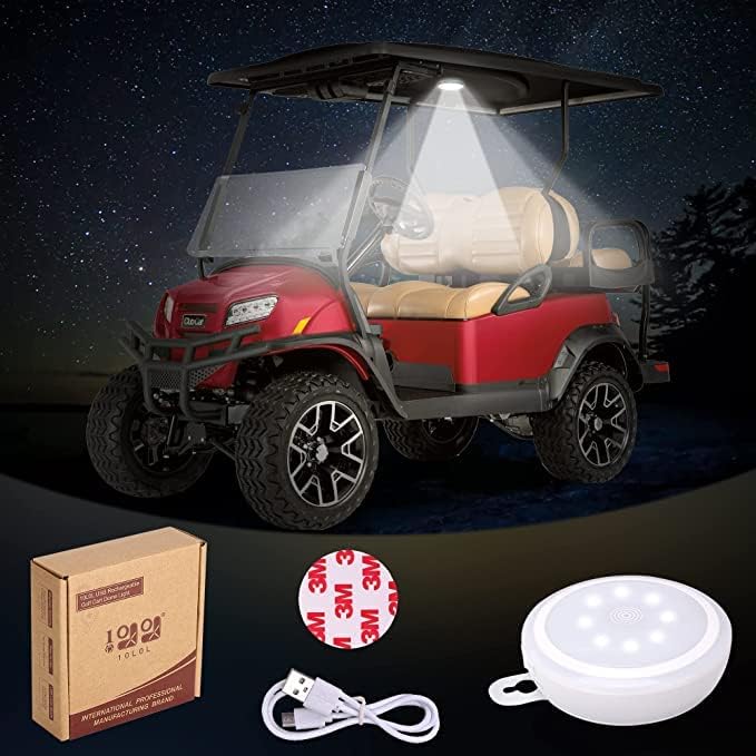 10L0L Universal Golf Cart Dome Light, Wireless Lighting USB Rechargeable LED Touch Roof Light
