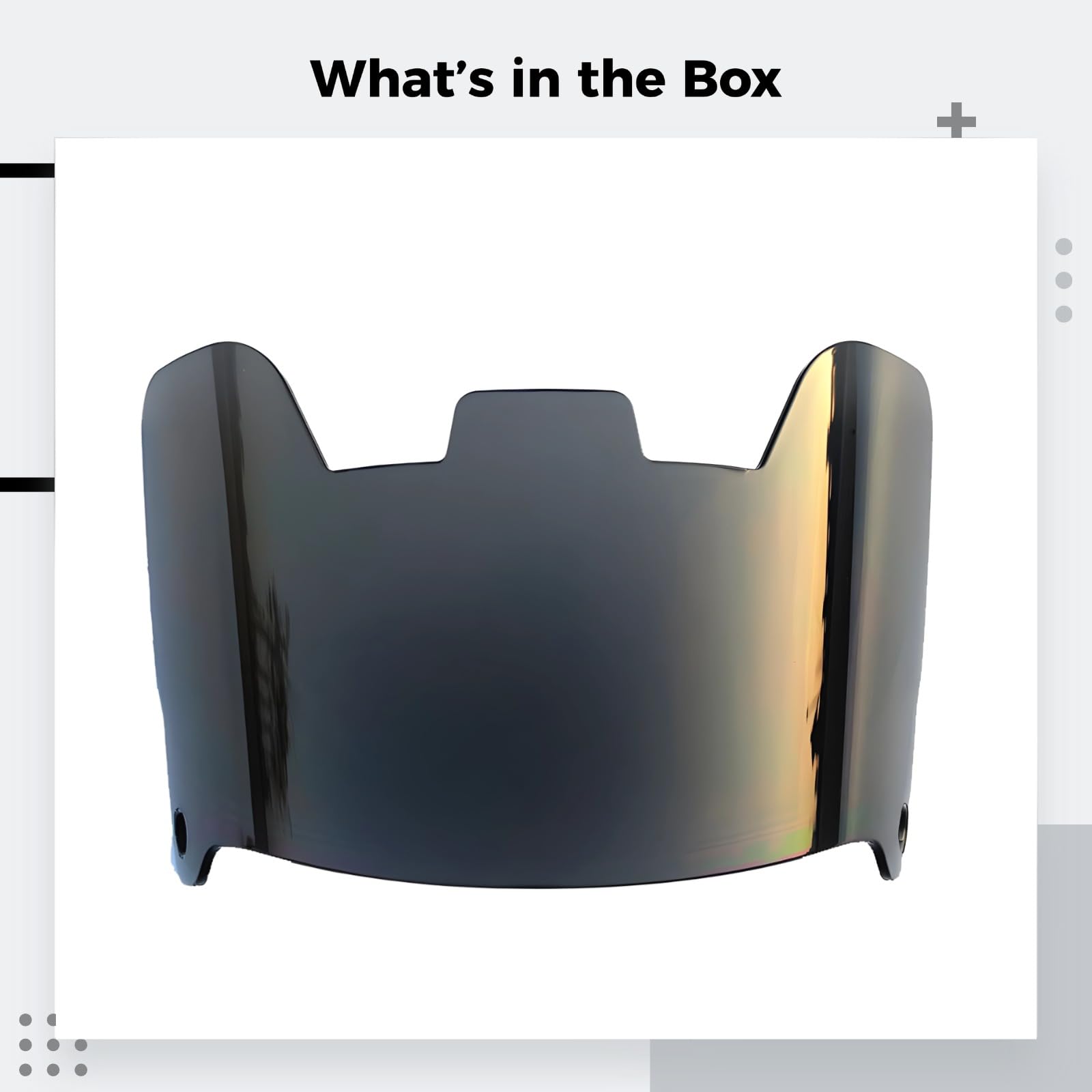 Universal Football Helmet Eye Shield with Anti-Scratch & Anti-Fog Coatings, Quick Installation for Youth and Adult Helmets