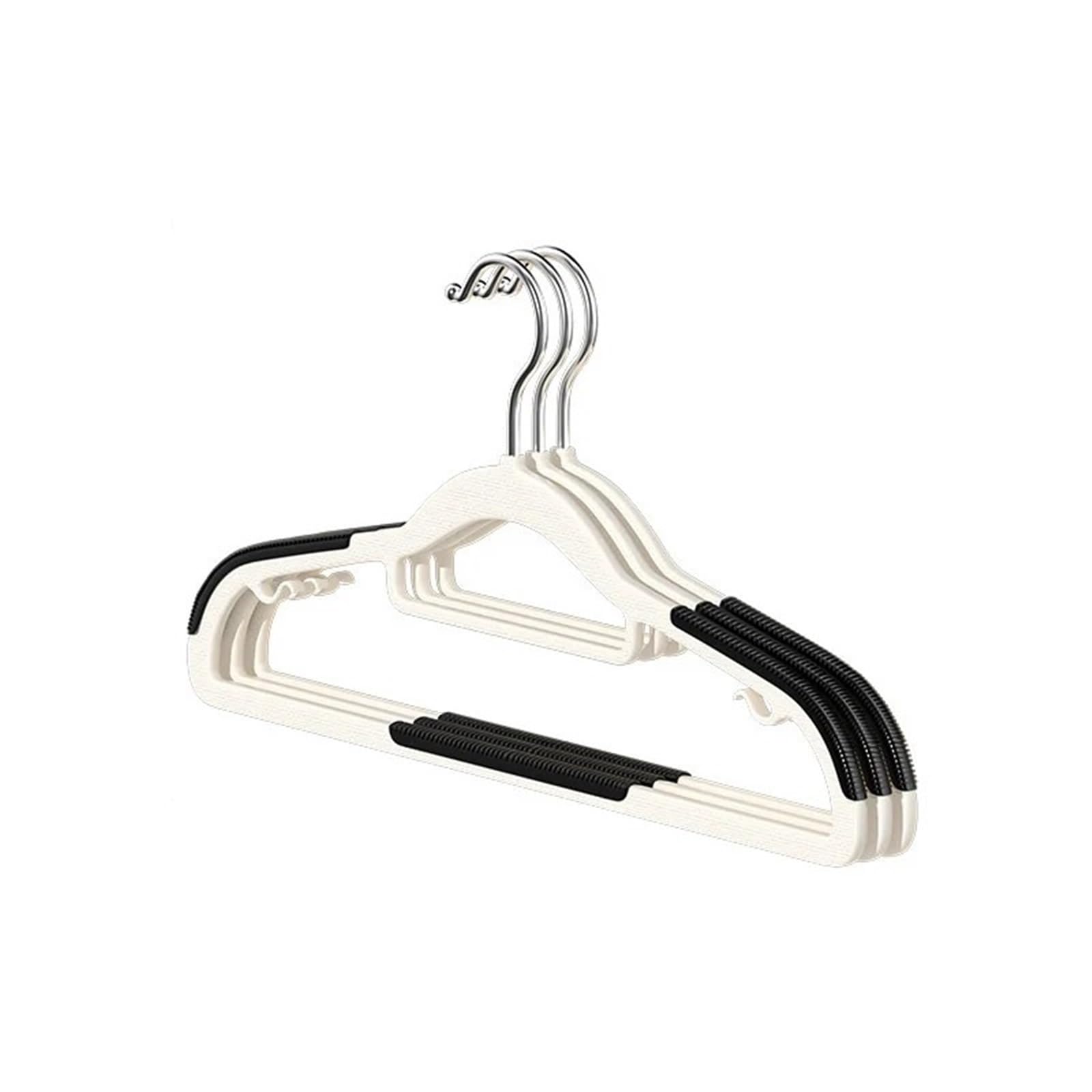 Coat Hangers 30pcs（Hangers + Clips） Non-Slip Heavy Duty Space Saving Closet Organizer