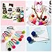 THEMONG Lxnoap Yecho Premium 300 PCS 1 Inch Assorted Pom Poms, Craft Pom Pom Balls, Colorful Pompoms for DIY Creative Crafts Decorations, Kids Craft Project, Home Party Holiday Decorations