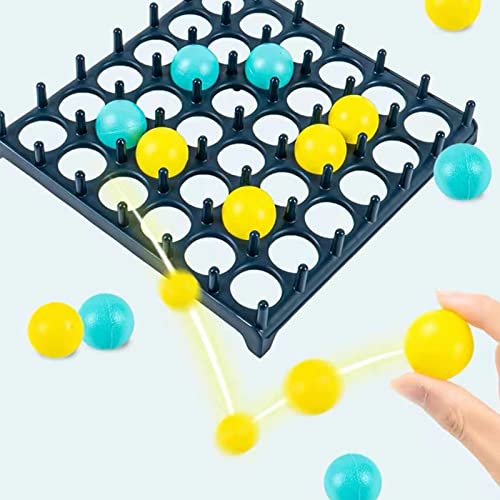 TNSLAND Bounce Off Party-Spiel (4 Gewinnt) - Jumping Ball Abprallen Für 2-4 Spieler - Desktop Bouncing Toy Für Familie Und Party