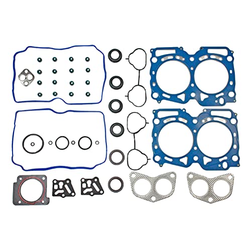 Image of DNJ HGS4350 Engine Cylinder Head Gasket Set, Complete Head Repair Kit for 2010-2012 Subaru Legacy Outback 2.5L H4 16V SOHC 2458cc