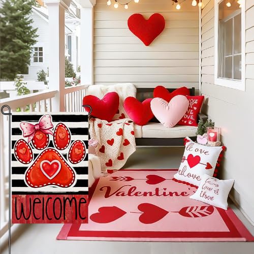 Drapeau de jardin Saint-Valentin DF950 petit format 30x45 cm